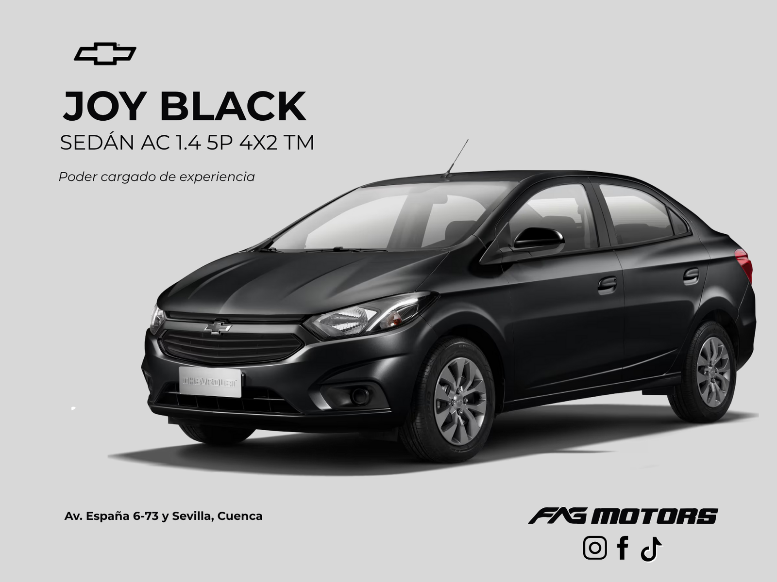 CHEVROLET JOY BLACK SEDAN 2025