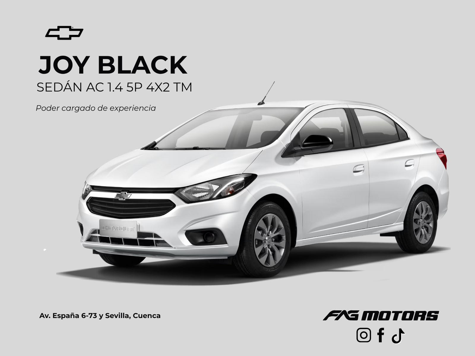 CHEVROLET JOY BLACK SEDAN 2025