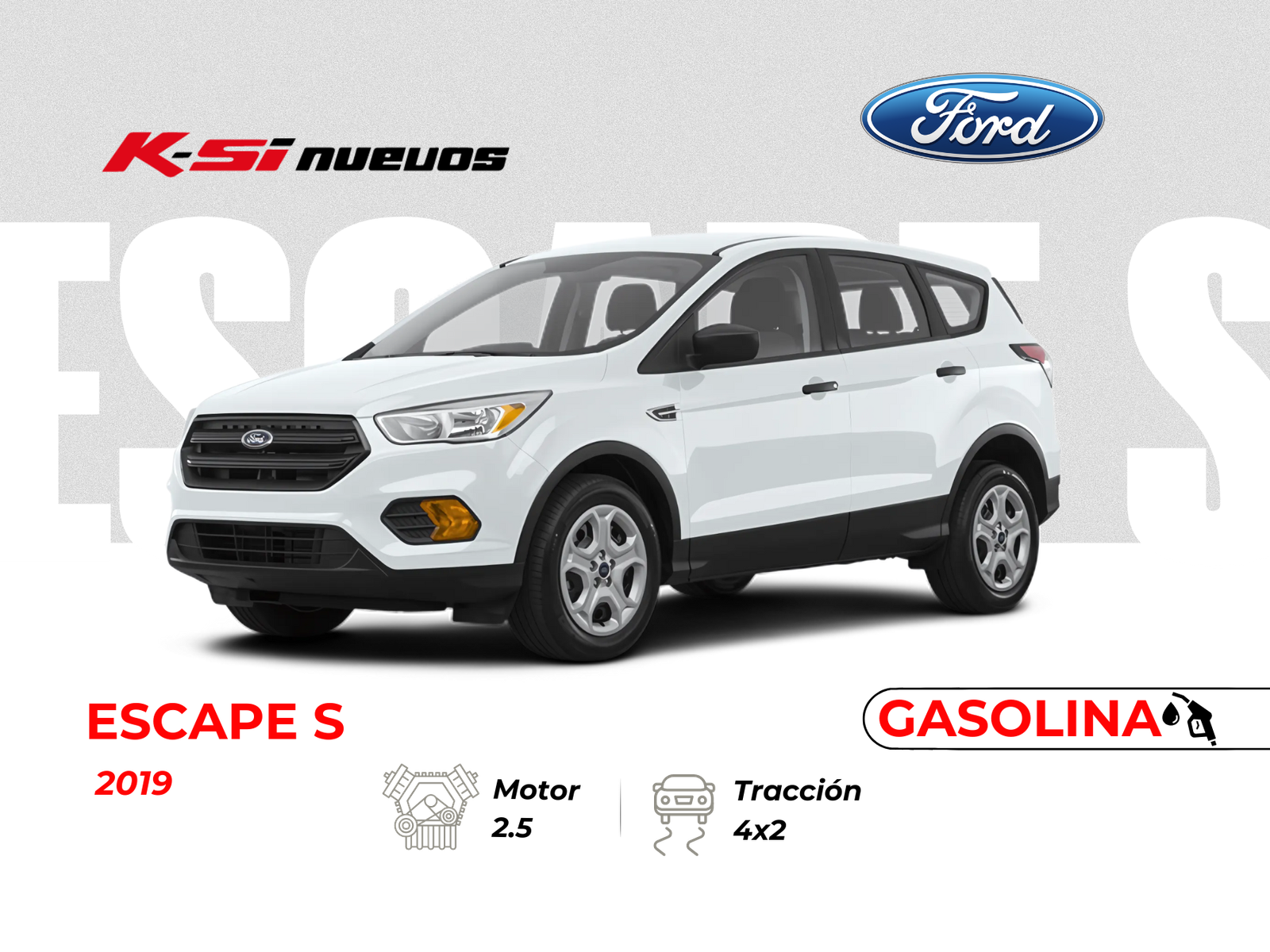 FORD ESCAPE S AC 2.5 5P 4X2 TA 2019