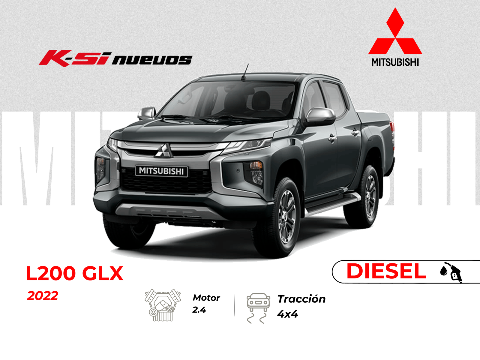 MITSUBISHI L200 GLX AC 2.4 CD 4X4 TM 2022