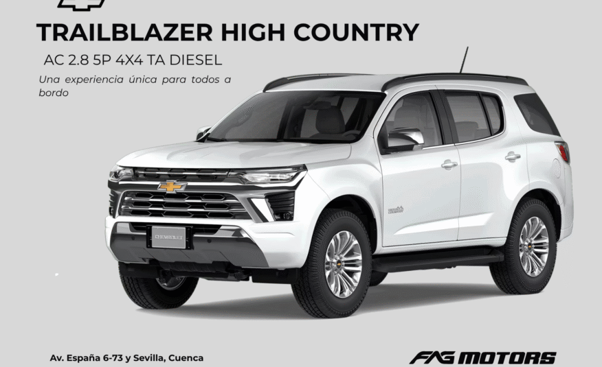 TRAILBLAZER HIGH COUNTRY AC 2.8 5P 4X4 TA DIESEL 2025