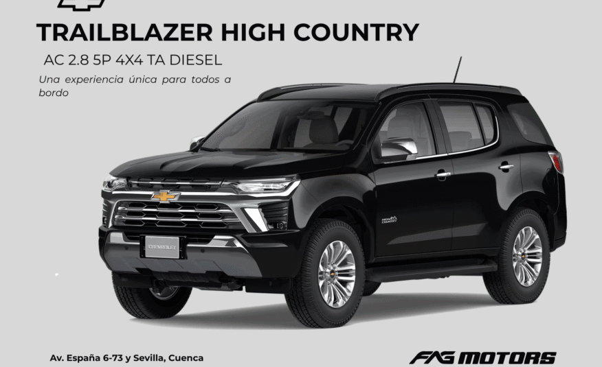 TRAILBLAZER HIGH COUNTRY AC 2.8 5P 4X4 TA DIESEL 2025