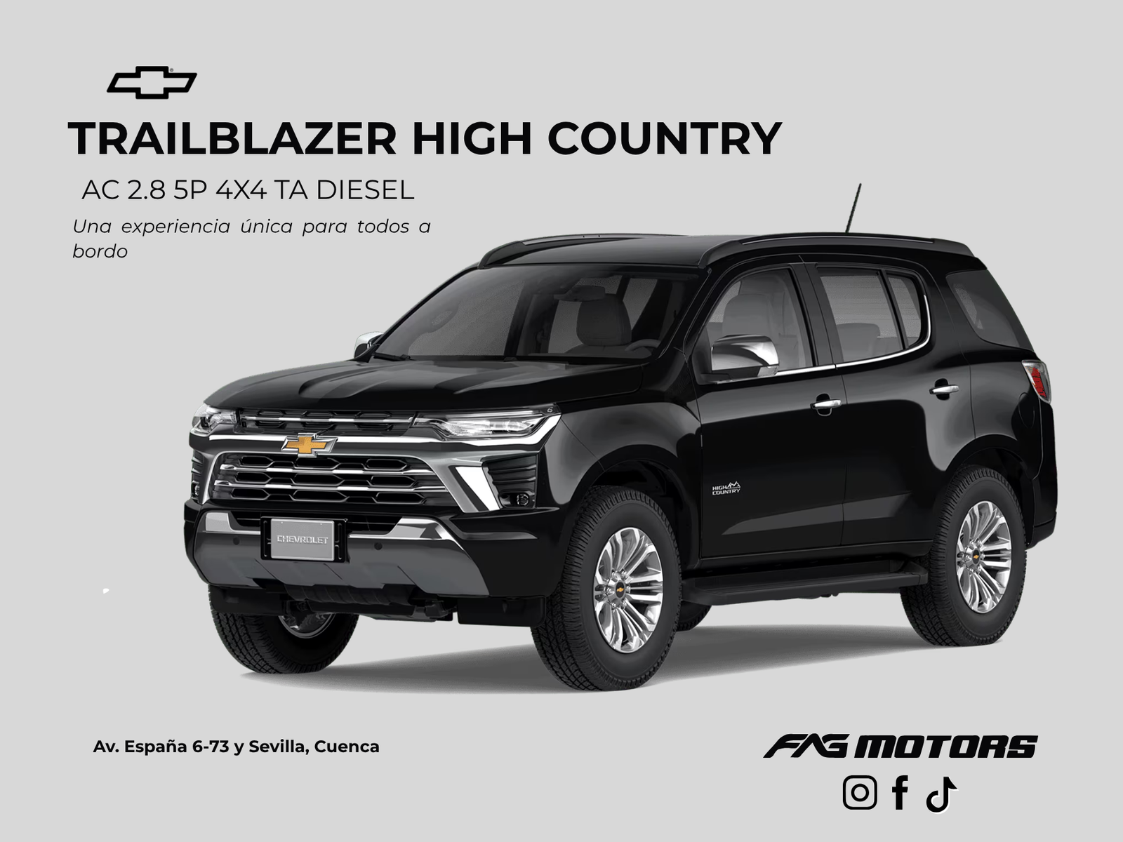 TRAILBLAZER HIGH COUNTRY AC 2.8 5P 4X4 TA DIESEL 2025