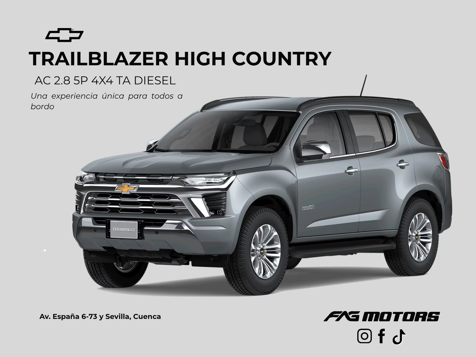 TRAILBLAZER HIGH COUNTRY AC 2.8 5P 4X4 TA DIESEL 2025