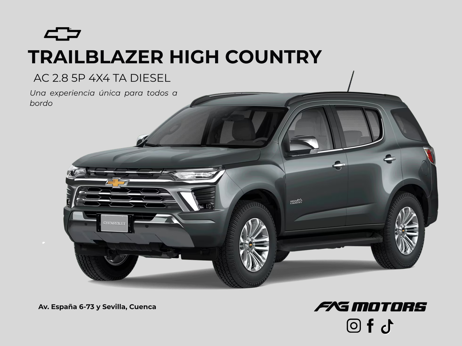 TRAILBLAZER HIGH COUNTRY AC 2.8 5P 4X4 TA DIESEL 2025