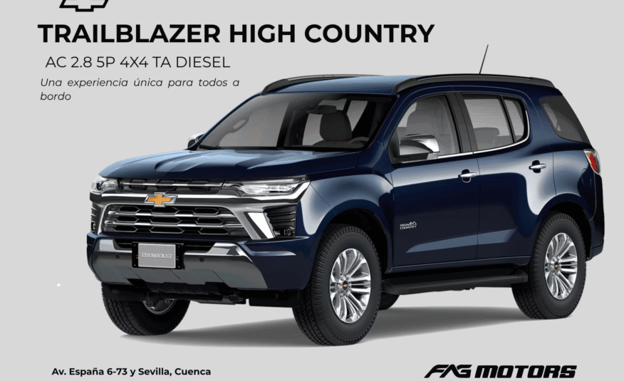 TRAILBLAZER HIGH COUNTRY AC 2.8 5P 4X4 TA DIESEL 2025