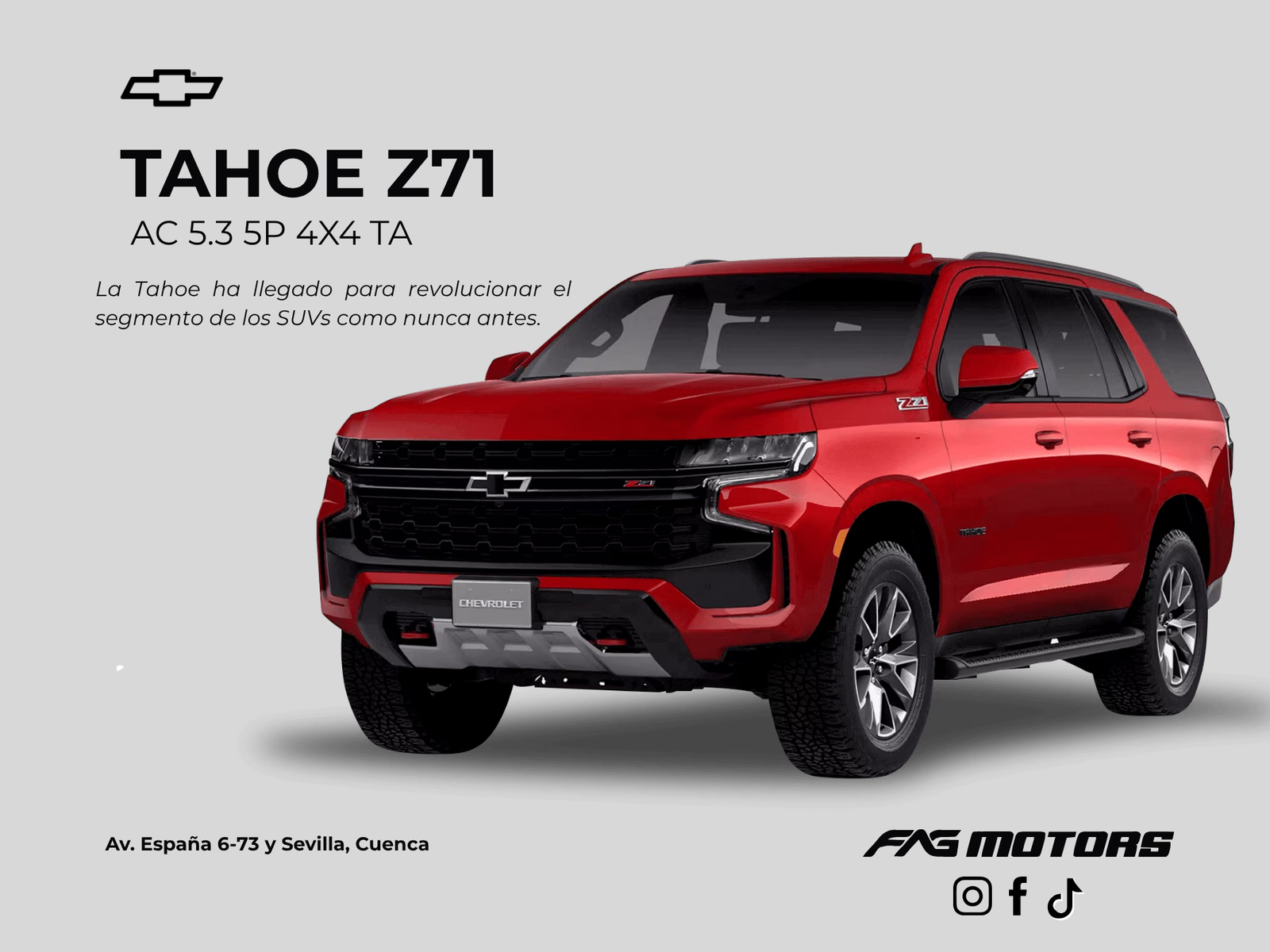 TAHOE Z71 AC 5.3 5P 4X4 TA