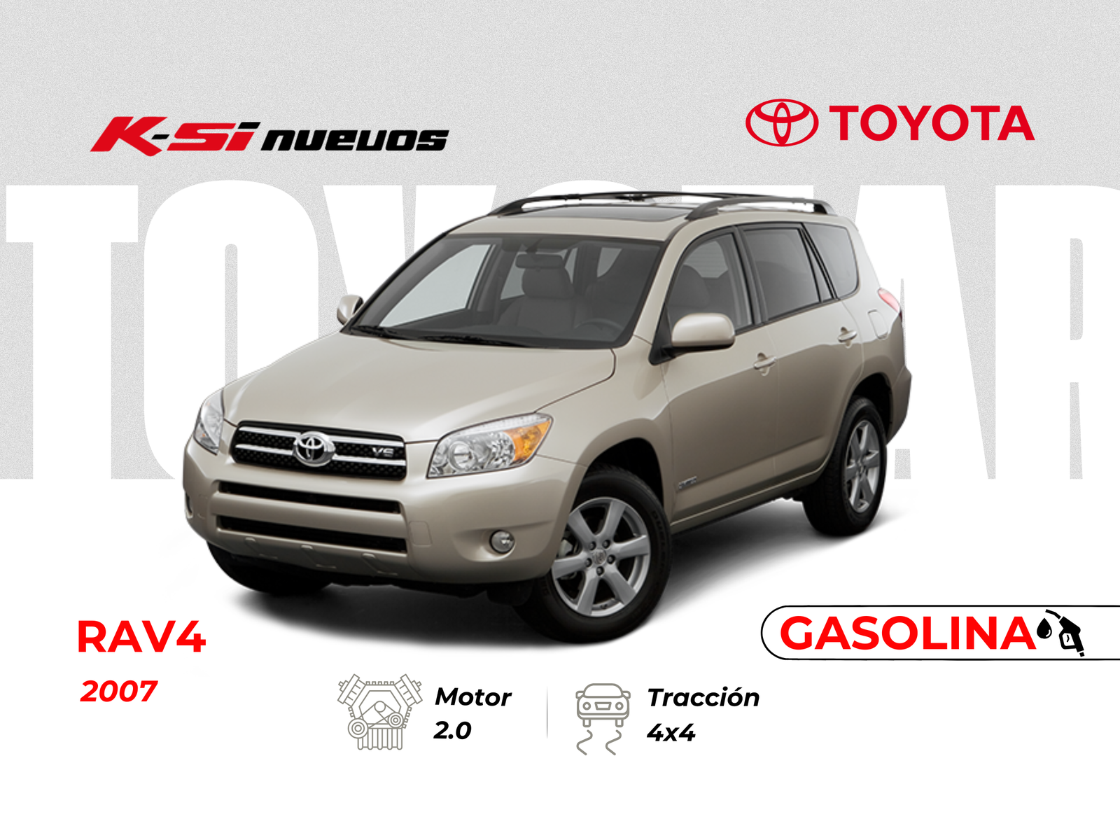 TOYOTA RAV4 4X4 5P TM 2.0 2007