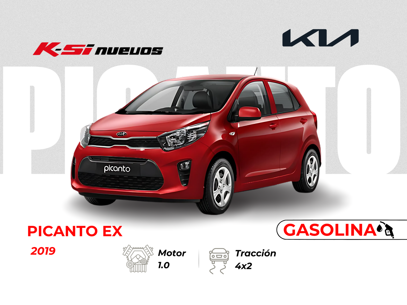 KIA PICANTO EX AC 1.0 4P 4X2 TM 2019