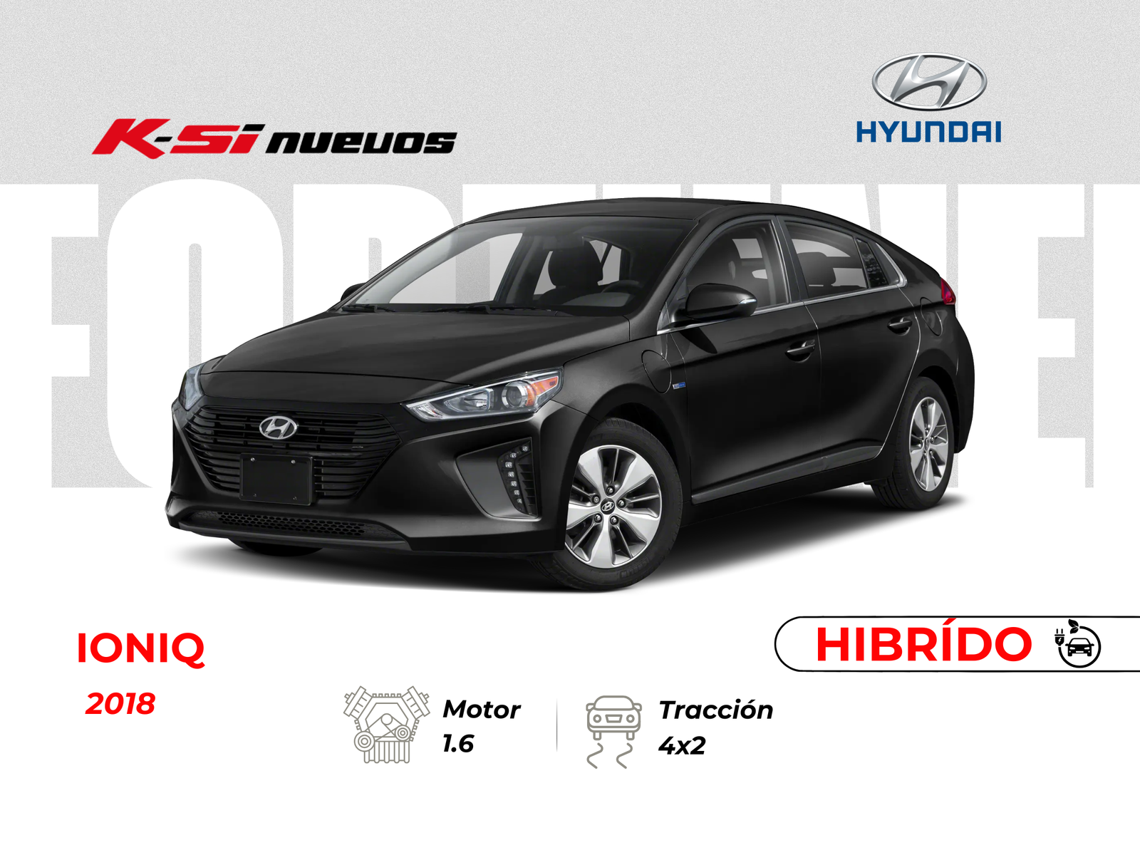 HYUNDAI IONIQ AC 1.6 5P 4X2 TA HYBRID 2018