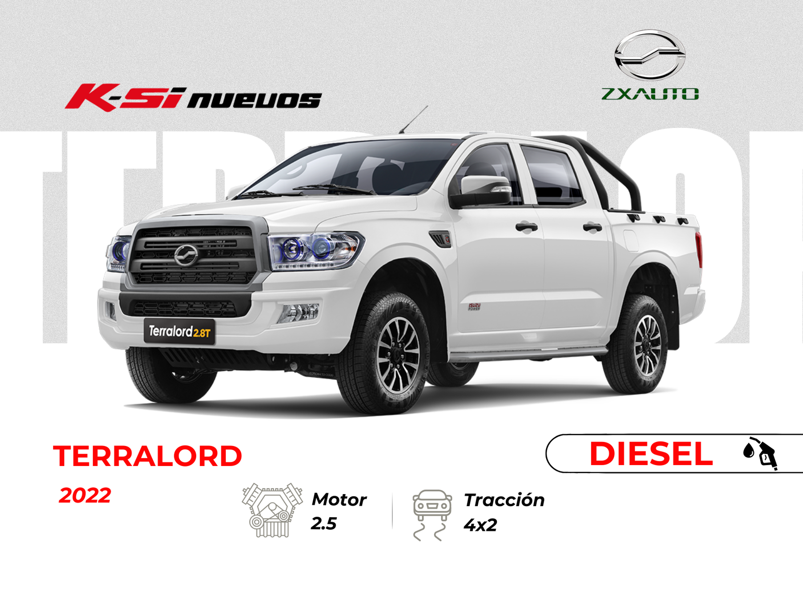 XZAUTO TERRALORD AC 2.5 CD 4X2 TM DIESEL 2022