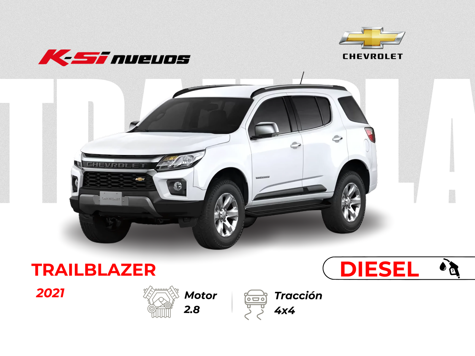 CHEVROLET TRAILBLAZER PREMIER AC 2.8 5P 4X4 TA DIESEL 2021