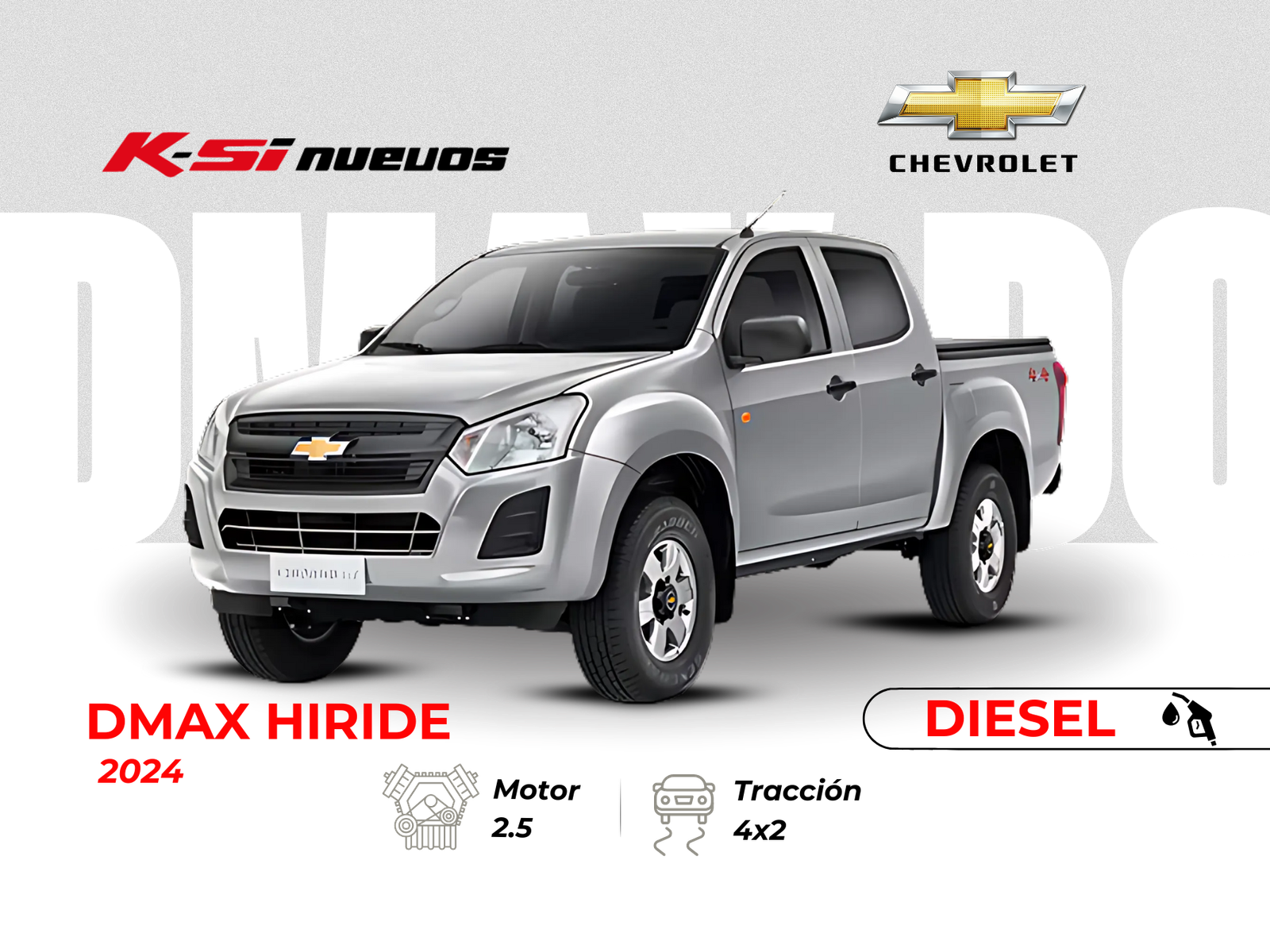 CHEVROLET D-MAX CRDI HI RIDE AC 2.5 CD 4X2 TM DIESEL 2024