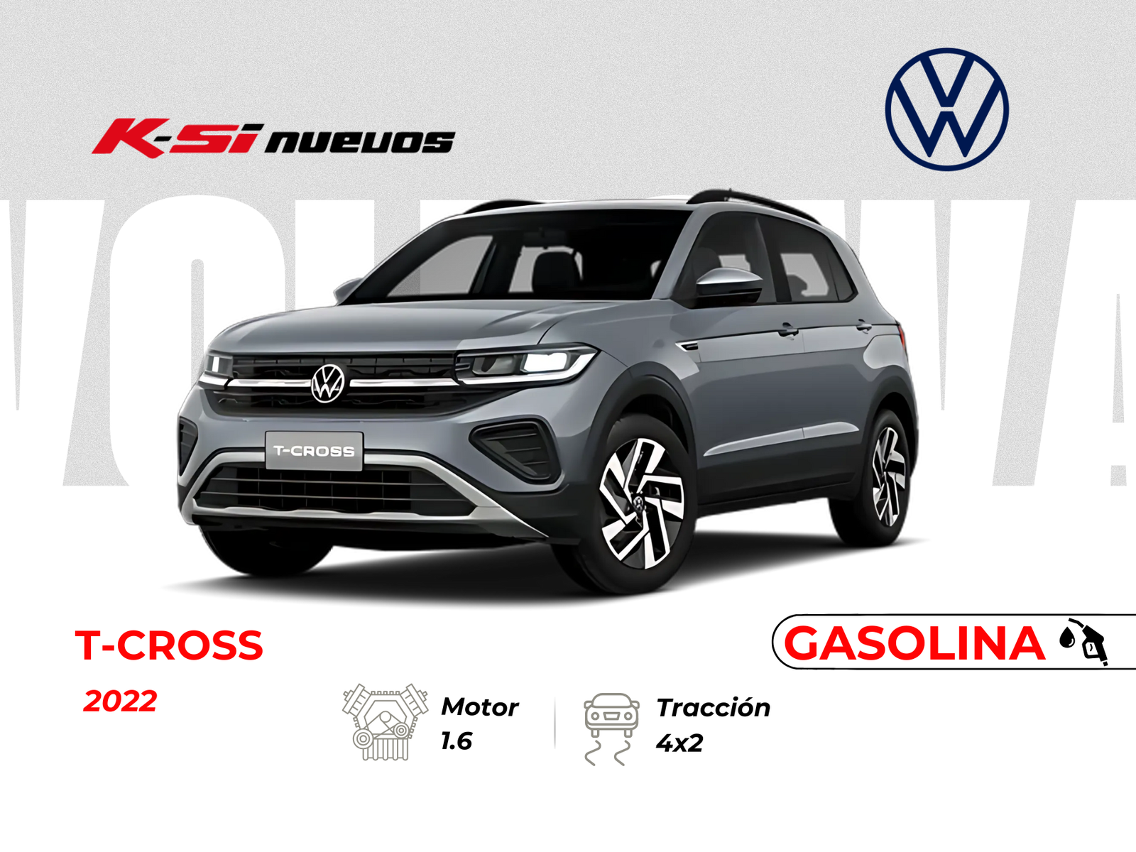 VOLKSWAGEN T-CROSS TRENDLINE AC 1.6 5P 4X2 TM 2022