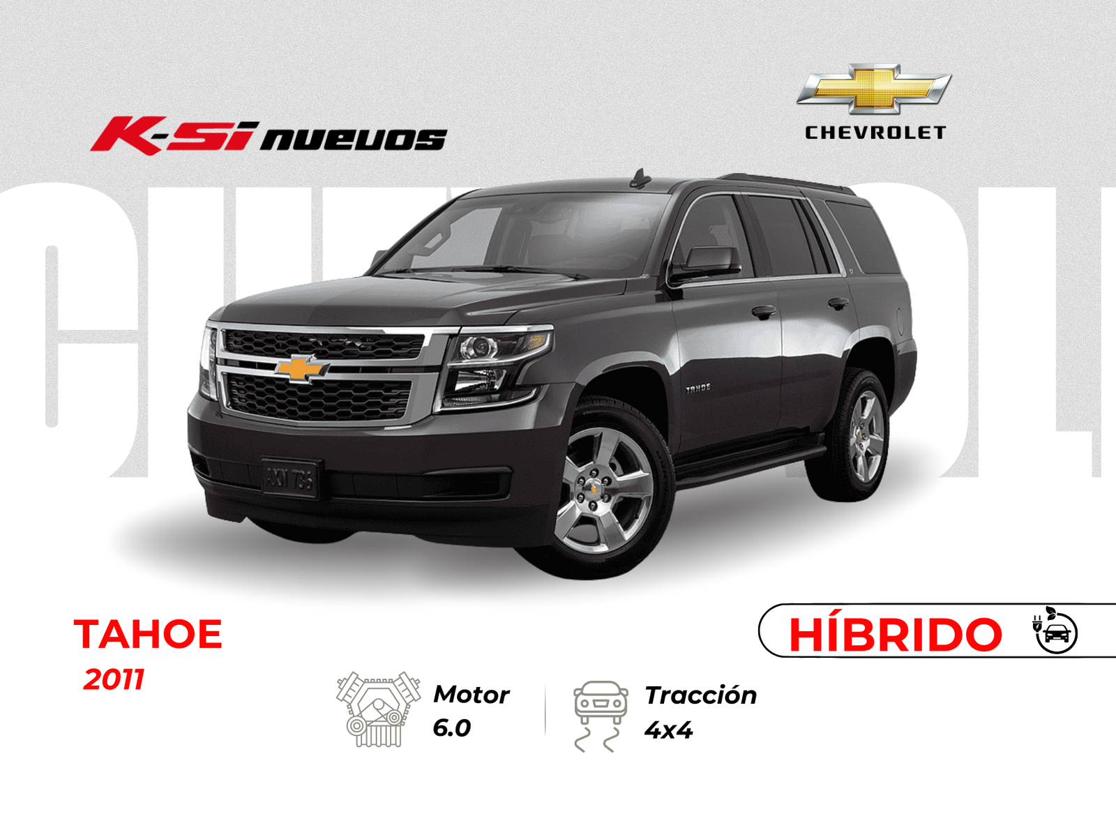 CHEVROLET TAHOE HIBRIDA 5P 6.0L 4X4 TA 2011
